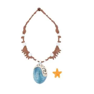 Disney Moana 2 Moana's Necklace Magical Sea Shell Star Light-Up Necklace for Girls Role Play and Dress Up, Officially Licensed, Great Birthday & Holiday Gift
