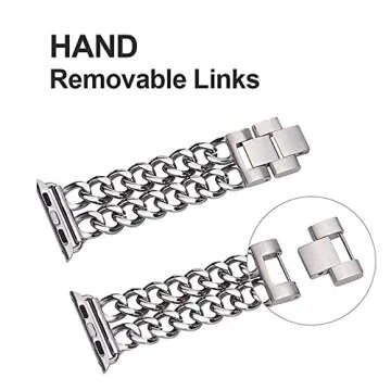 Seoaura Rose Gold Apple Watch Band for All Series