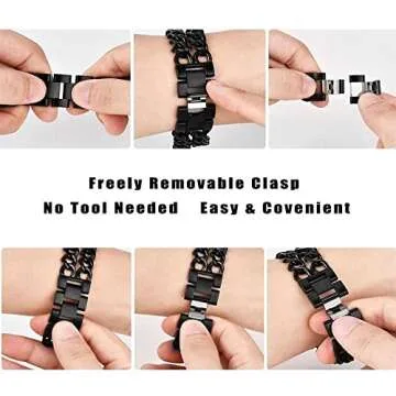 Seoaura Rose Gold Apple Watch Band for All Series