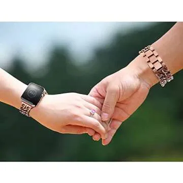 Seoaura Rose Gold Apple Watch Band for All Series