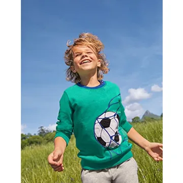 Funnymore Toddler Boy's Comfort Crewneck Sweatshirt