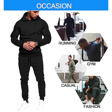 Men's COOFANDY Tracksuit - Casual Hoodie & Jogger