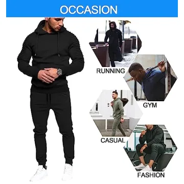 Men's COOFANDY Tracksuit - Casual Hoodie & Jogger