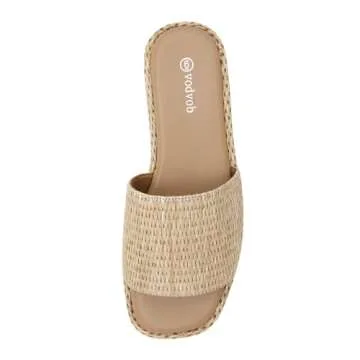 vodvob Women’s Espadrille Platform Sandals for Summer