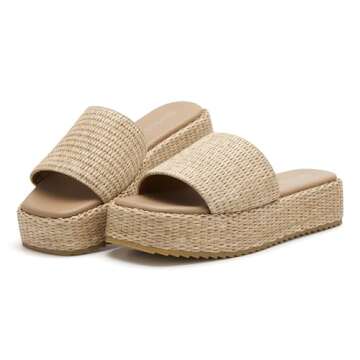 vodvob Women’s Espadrille Platform Sandals for Summer