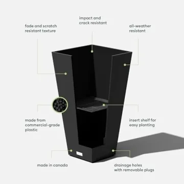 Stylish Veradek Taper Planter for Indoors and Outdoors