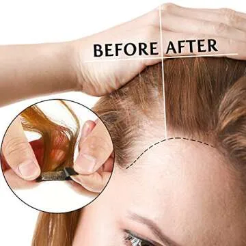 Blulu 360 Pcs Hair Extension Tape Tabs Bulk Double Sided Strong Adhesive Hair Tape in Extension Replacement Wig Strip Waterproof Beauty Tool for Hair Lace Wigs Toupee Hairpiece Supply(Black)