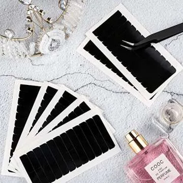 Blulu 360 Pcs Hair Extension Tape Tabs Bulk Double Sided Strong Adhesive Hair Tape in Extension Replacement Wig Strip Waterproof Beauty Tool for Hair Lace Wigs Toupee Hairpiece Supply(Black)