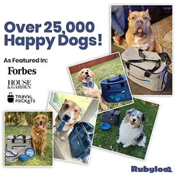 Rubyloo The Original Doggy Bag™ - Dog Travel Bag for Supplies - Ultimate Gift for Dog Owners - Inc...