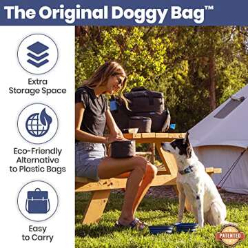 Rubyloo The Original Doggy Bag™ - Dog Travel Bag for Supplies - Ultimate Gift for Dog Owners - Includes 2 BPA-Free Travel Bowls and 2 Food Containers - Pet Travel Kit for Road Trips, Camping, RV