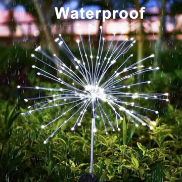 JJGoo Solar Firework Lights - Bright Outdoor Decor