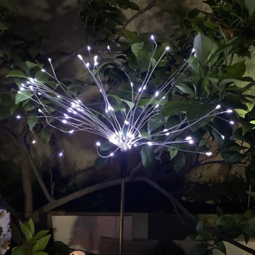 JJGoo Solar Firework Lights - Bright Outdoor Decor