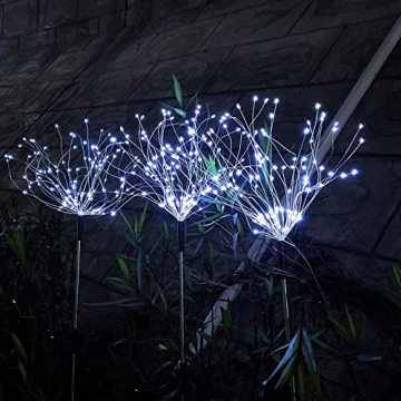 JJGoo Solar Firework Lights - Bright Outdoor Decor