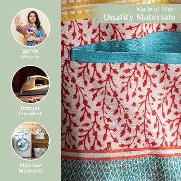 Maison d' Hermine Adjustable Cotton Apron for Cooking