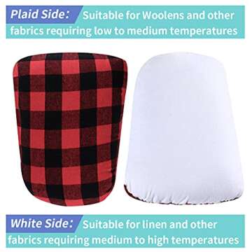 MOLIGOU Tailors Ham, Pressing Tool for Ironing, Sewing Ham for Dart, Sleeve, Curved Seam