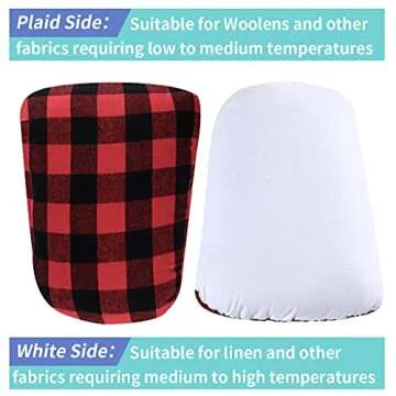 MOLIGOU Tailors Ham, Pressing Tool for Ironing, Sewing Ham for Dart, Sleeve, Curved Seam