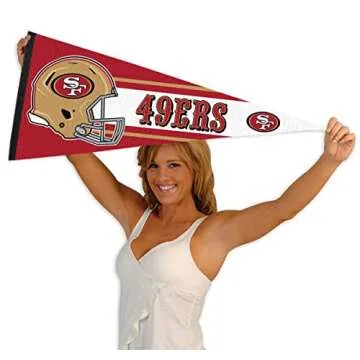 WinCraft San Francisco 49ers 30 Inch Pennant for Fans