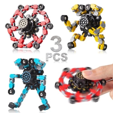 Gokeey Transformable Fidget Spinners - 3 Pcs Stress Relief Sensory Toys