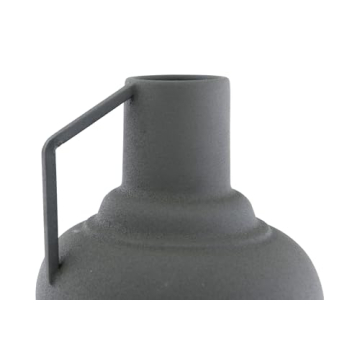 Bloomingville Sage Textured Metal Handle Vase Elegant Home Décor