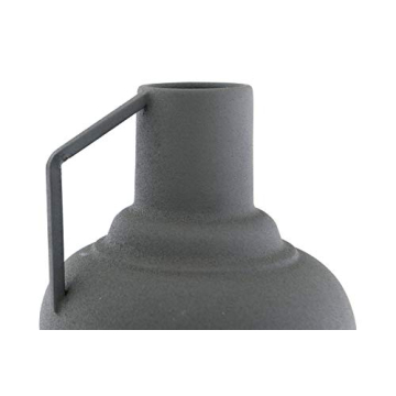 Bloomingville Sage Textured Metal Handle Vase Elegant Home Décor