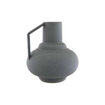 Bloomingville Sage Textured Metal Handle Vase Elegant Home Décor