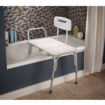 Carex Adjustable Shower Bench for Elderly & Disabled