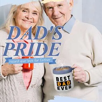 Gifts For Dad, Dad Mug, Best Dad Ever Mug, Dad Gifts, Insulated Coffee Mug With Handle And Lid, Funny Dad Christmas Birthday Gifts For Husband Men Him, Fathers Gift Day From Wife Kids Son Daughter.
