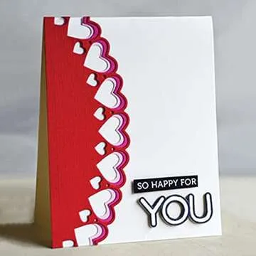 Thanks Thank You Love Hugs Alphabets Dies and Stamp Sets for Card Making Thinking of You Clear Rubber Stamp for DIY Scrapbooking Paper Crafting Handmade Crafts Metal Cutting Dies Scrapbooking Supplies