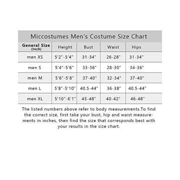 miccostumes Men's Anime Hero Cosplay Costume with Scarf Belt (XL)