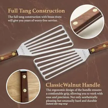 Lamson Chef's Walnut Turner - Durable and Versatile Kitchen Tool