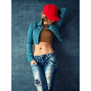 SATINIOR Women’s 6-Pack Spaghetti Strap Comfort Crop Tops