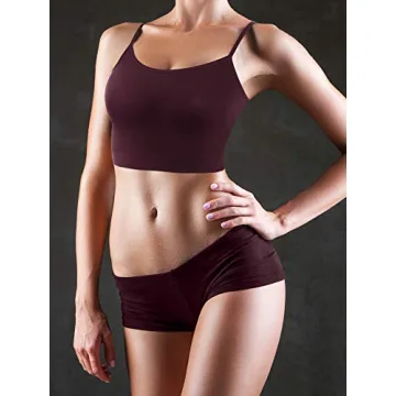 SATINIOR Women’s 6-Pack Spaghetti Strap Comfort Crop Tops
