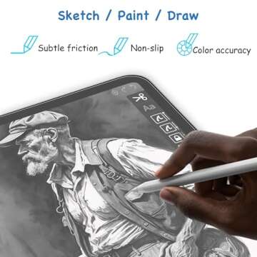 XIRON [2 PACK] Paper Screen Protector for iPad 9th/8th/7th Generation (10.2 Inch, 2021/2020/2019), Matte PET Film for iPad 10.2, Write and Draw Like on Paper, Anti Glare Screen Protector