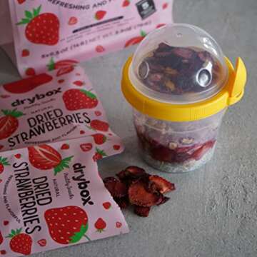Drybox Dried Strawberries No Sugar Added for Healthy Snacking