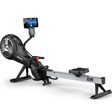 JOROTO MR60 Rowing Machine - Air Magnetic Adjustable Rower with LCD Monitor