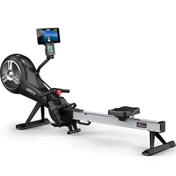 JOROTO MR60 Rowing Machine - Air Magnetic Adjustable Rower with LCD Monitor