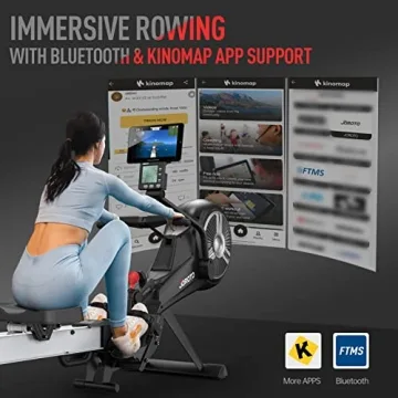 JOROTO MR60 Rowing Machine for Home Use with Bluetooth