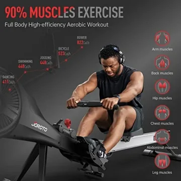 JOROTO MR60 Rowing Machine for Home Use with Bluetooth