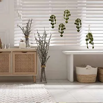 GLACIART ONE Plant Car Interior Hanging Ornament| Funny & Fuzzy Wool Crochet Plant Rear View Mirror Accessories| Great as Decoration, Party Favors & Gifts