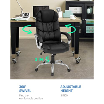 FDW Office Chair Ergonomic High Back Adjustable Comfort