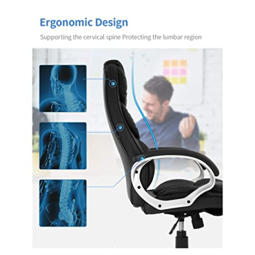 FDW Office Chair Ergonomic High Back Adjustable Comfort