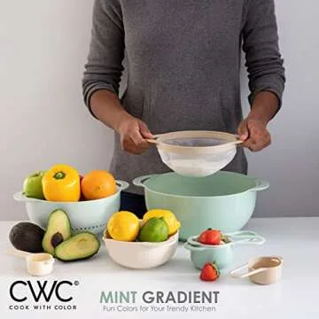 Cook with Color Nesting Bowls and Measuring Cups Set