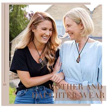 Shappy 28 Pieces Crystal Necklace Holder Cord Empty Stone Holder Adjustable Jewelry Making Netted Gemstone Crystal Cage Quartz Rope for DIY Necklace Bracelet Jewelry Making