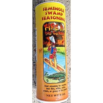 Unknown Seminole Swamp Seasoning - Fire in the Swamp (8 Ounce, Pack of 3) for Outdoor Enthusiasts, F...