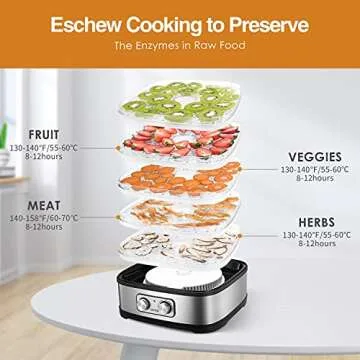 OSTBA Food Dehydrator - Easy Healthy Snacks at Home