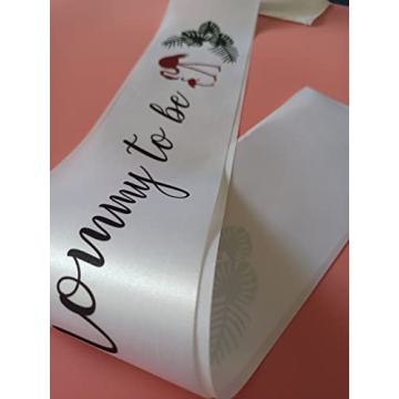 Mommy to Be Sash for Baby Shower with Flamingo Design