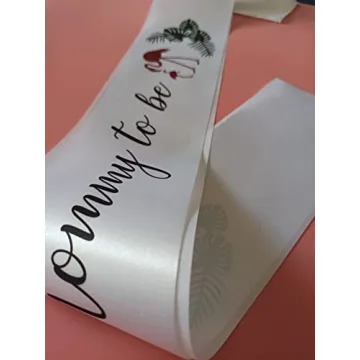 Mommy to Be Sash for Baby Shower with Flamingo Design