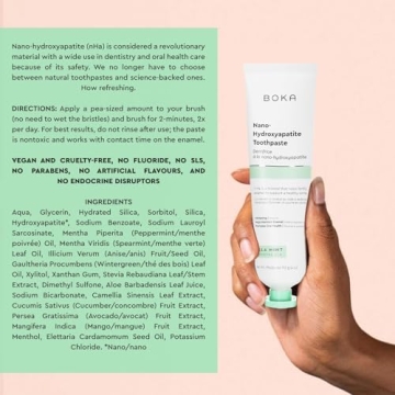 Boka Nano Hydroxyapatite Toothpaste for Sensitive Teeth Whitening