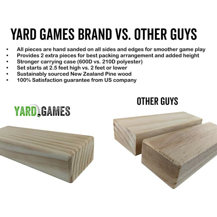 Giant Tumbling Timbers: 2.5 to 5 Feet Tall Set