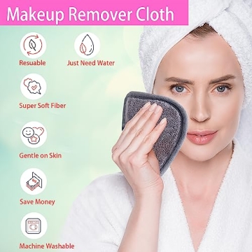 BloomSesame Makeup Remover Cloths - Reusable Microfiber Pads